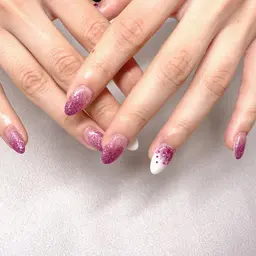 (オフ有)🩶Handワンポイントアートコース🩶【長津田】 【パラジェル変更🆗】