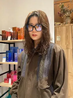 cut ＋コテで巻いたようなゆるっとカール💞デジタルパーマ🌛〰︎〰︎