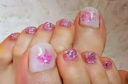 【フット】ワンカラーorラメグラ♪