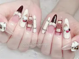 Jrネイルリスト(オフなし) ロング長さだし【時短施術】日本初Quick Sukarupu 特別価格定額コース