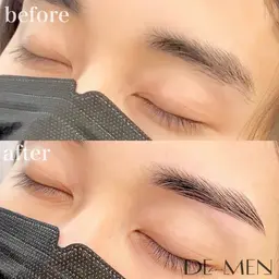 【12/24限定価格🌞】眉ケアトリートメント(眉ワックス脱毛)メンズ🩵骨格や筋肉に合わせて似合わせ眉をご提案🫧