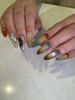 【ハンド】オフなしお持ち込みニュアンスデザイン⚠️ ワンカラー/マグネットワンカラー/ミラーワンカラー/埋め尽くしは不可