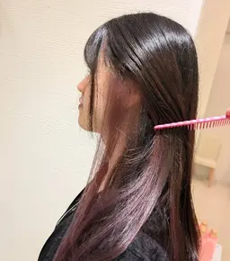 カット💇🏻‍♀️＆ブリーチ込イヤリングカラー