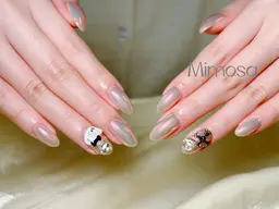 🍁秋キャンペーン🍂【HAND】オーロラ&ミラーネイル♡ベースあり✨