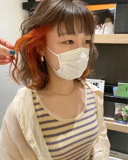 🧴インナーカラー(ブリーチ有り)＋カット＋補修トリートメント