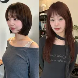 【U-28 1/28.29.30限定価格✨トリートメント付き】韓国レイヤー/ボブカット#ロングレイヤー#タッセルカット