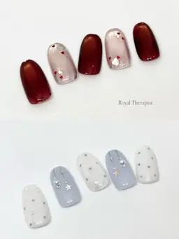 定額シンプルデザイン【A】➕丁寧ケア込み《ジェルオフ無料》【リピート様】→￥7700