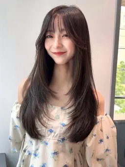 【ミニモ新規限定人気No1メニュー】韓国風カット+髪質改善生カラー+1StepTR🦋※韓国風以外も切れます