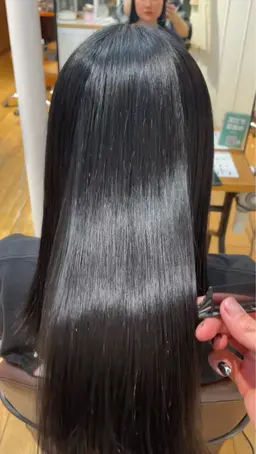 ノンダメージ水素縮毛矯正✨