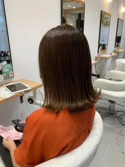 【いつでも綺麗な髪色に✨】全体カラー+Aujua 1Step