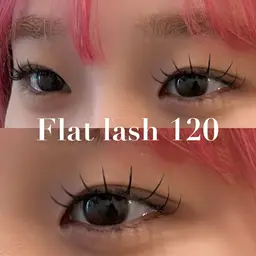 【ミニモSALE今だけ40%オフ🪩🕺】フラットラッシュ120本￥8400→￥5040（初回オフ無料✨）