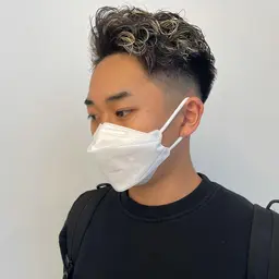 【男の夏ヘア】メンズカット＋ホワイトメッシュ