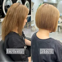 【ボブ限定】大好評❗️🍒小顔矯正ボブ➕高保湿ナノスチームトリートメント🫧韓国ボブから切りっぱなしもお任せ下さい♥*+