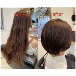 似合わせカット(シャンプー、ブロー込み)＋進化系髪質改善トリートメント付