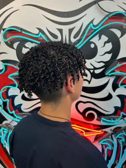 カット+シェーブ+パーマ（フェード可）