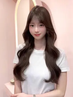 前髪顔周りカット+巻き下ろし♡⸝⸝