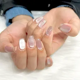 ご新規様、リピーター様共にオフなしハンドジェルネイル（ワンカラー・ラメグラ・マグネット）