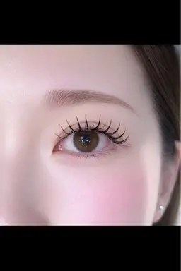 「韓国風束感仕上げ‪🩷」フラットラッシュ100本