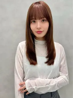 韓国ヘアカット🇰🇷+縮毛矯正180分　#レイヤーカット#韓国ヘア