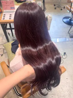 【🎀2回目以降の方🎀】メンテナンスカット+ブリーチなしダブルカラー🌻+クイックトリートメント🩵