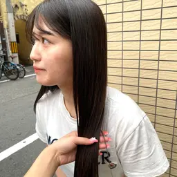 《💐髪質改善カラー💐》艶々のサラサラ酸熱カラー+高濃度処理剤🧴