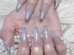 ♡✨[チップスカルプ]・ワンカラーofラメグラー2色ok💓