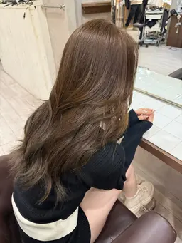 似合わせレイヤーカット+ブリーチ無しダブルカラー+トリートメント