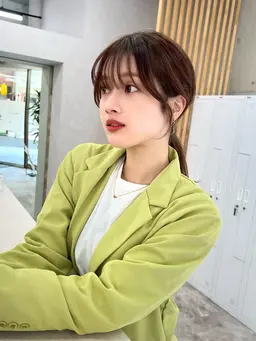 カット＋高発色カラー＋髪質改善トリートメント