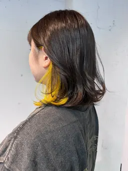 【🦩さりげないお洒落にオススメ🦩】イヤリングカラー+全体カラー+cotaトリートメント