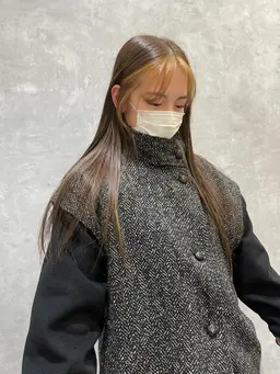 ◾️ポイントデザイン◾️ブリーチなしWカラー＋サラ艶トリートメント