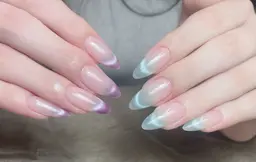 チップ長さ出しxマグネットグラデーションフレンチ