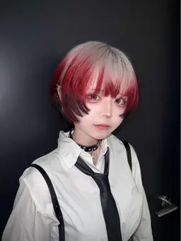 ブリーチ（リタッチ〇）+デザインカラー