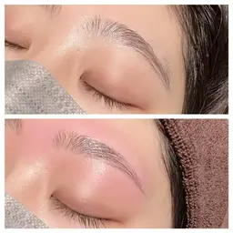 眉毛ワックス脱毛+仕上げ(希望者のみ)