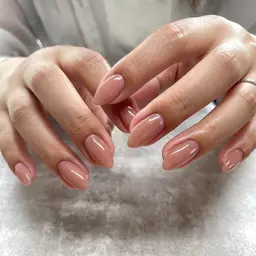 【オフなし】ハンドワンカラーネイル🧡