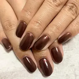 【ジェルオフ無料】ハンド💅🏻ワンカラー(マグネット/ミラー/オーロラ)10本