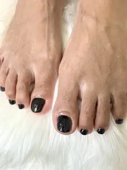 ワンカラー、フラッシュ✨フットジェルネイル