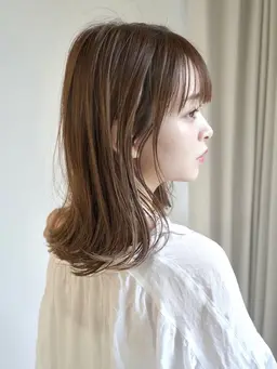 《色持ちUPでツヤ感が持続する》女性らしさが続く☆カット＋潤いカラー