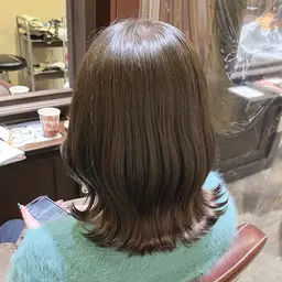 ブリーチなしWカラー(ライトナー+メテオカラー)+トリートメント