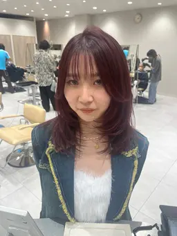 流行りのお顔周りザクザクレイヤー🌛