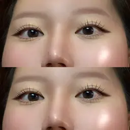 【撮影モデル】メイク時短💄似合わせまつ毛パーマ上下👀