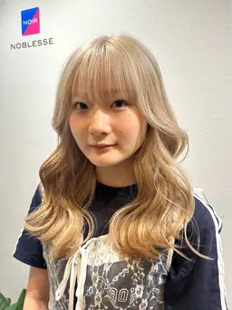 【うるツヤ透明感ハイトーン💎】人気No.1👑似合わせカット＋ケアブリーチ＋カラー＋バイカルテ5stepトリートメント