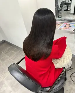 カット＋ストレート（縮毛込み）＋トリートメント