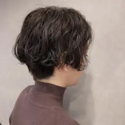 朝楽ちん♪★カット+コスメ水パーマ+アミノ酸tr￥9900