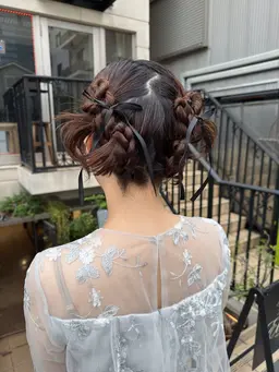 ヘアセット🎀💍お呼ばれ/結婚式/パーティー/成人式/前撮り/推し活などのヘアアレンジ👱🏻♀️🩰持ち込み写真可