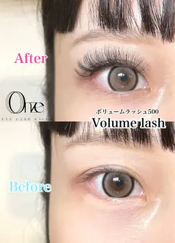 【新規来店限定⭐️アイライン効果抜群】ボリュームラッシュ300本or400本💞ふわふわな密度抜群な仕上がりが大人気♪
