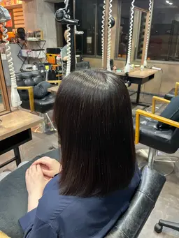 お白髪染め + 2step treatment