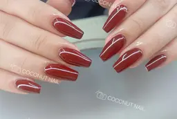 【スカルプ】チップ長さだし、ワンカラー／ラメ/ラメグラ2色コース☆ご新規ジェルオフ無料