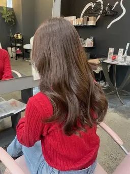 前髪カット＋カラー(ブリーチ無し)＋トリートメント