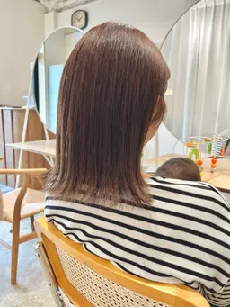 🌿ママ専用 / 平日午前中がお得🌿透明感カラー（全体）＋髪質補修トリートメント ¥6,600 秋オススメ暖色カラー