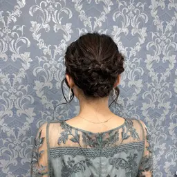 【ヘアセット】アップスタイル、編みおろしetc